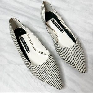 (BOGO 1/2 Off) Alice + Olivia Striped Flats size 39/8